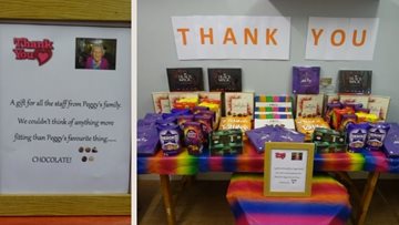 Relatives of Sandon House kindly donate gifts to Colleagues
